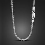 The Classic Rope Chain - 3mm Rope Chain - Sterling Silver